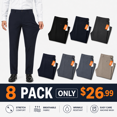 Limited-Time Promotion-Stretch Dress Pants No Iron Golf Pants