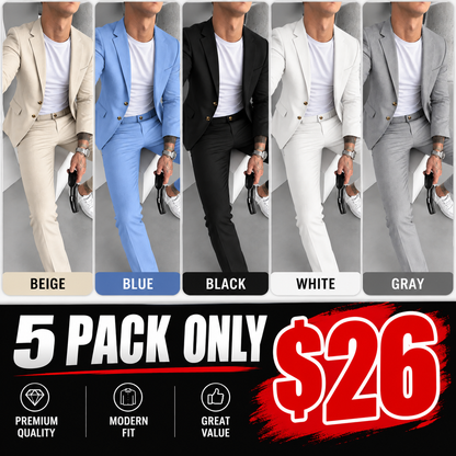 Limited-Time Offer- Men's Versatile Stretch Business Suit