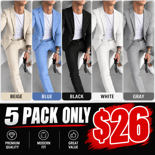 Limited-Time Offer- Men's Versatile Stretch Business Suit